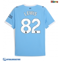 Fotballdrakt Herre Manchester City Rico Lewis #82 Hjemmedrakt 2025-26 Kortermet